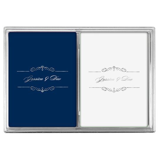 Bellissimo Scrolled Double Deck Playing Cards